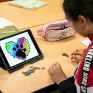 Cours d'art plastique sur les pixels avec des tablettes au collège ressources Saint-Jacques