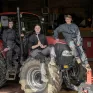 Lycée agricole Val de Drôme, trois élèves en classe de 1ère Bac Pro Agroéquipement, au centre Lynette