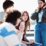 Groupe d'adolescents